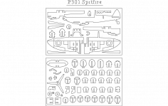 p301 Spitfire Flat 2 dxf File