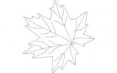 Maple Leaf dxf File