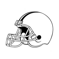 American Football Helmet dxf File