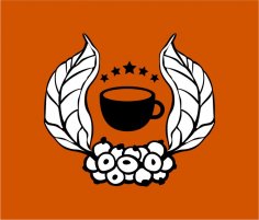 coffee logo dxf File