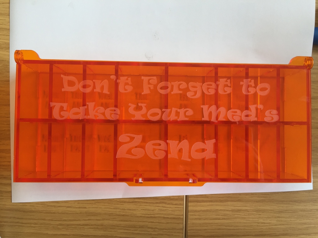 Laser Cut Compartment Storage Box With Lid SVG File