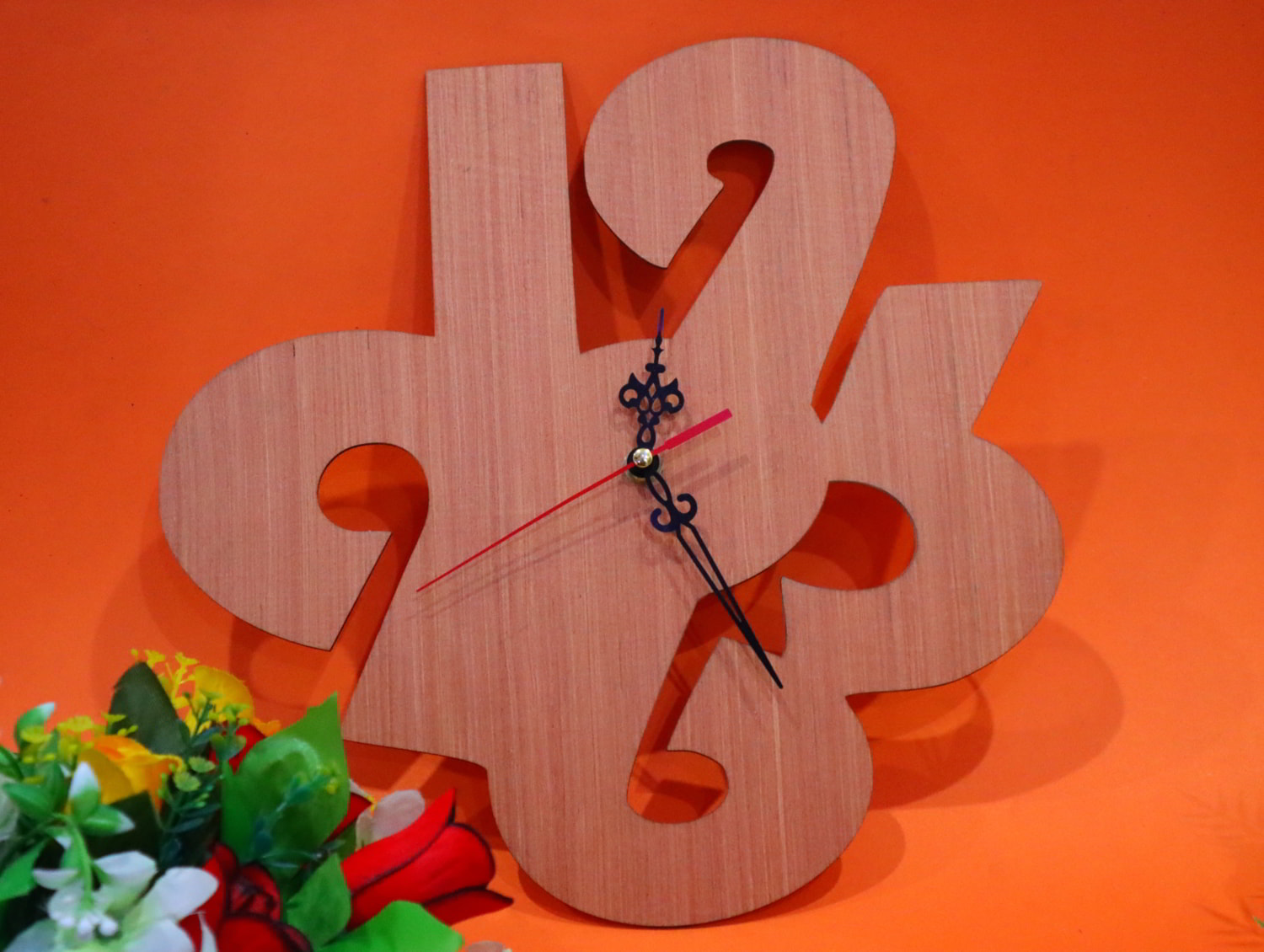 Laser Cut Modern Wood Clock Free Vector