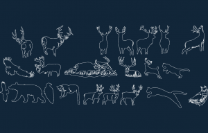 Forest Images Art Disk animals.dxf