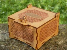Basket Box Laser Cut Template Free Vector