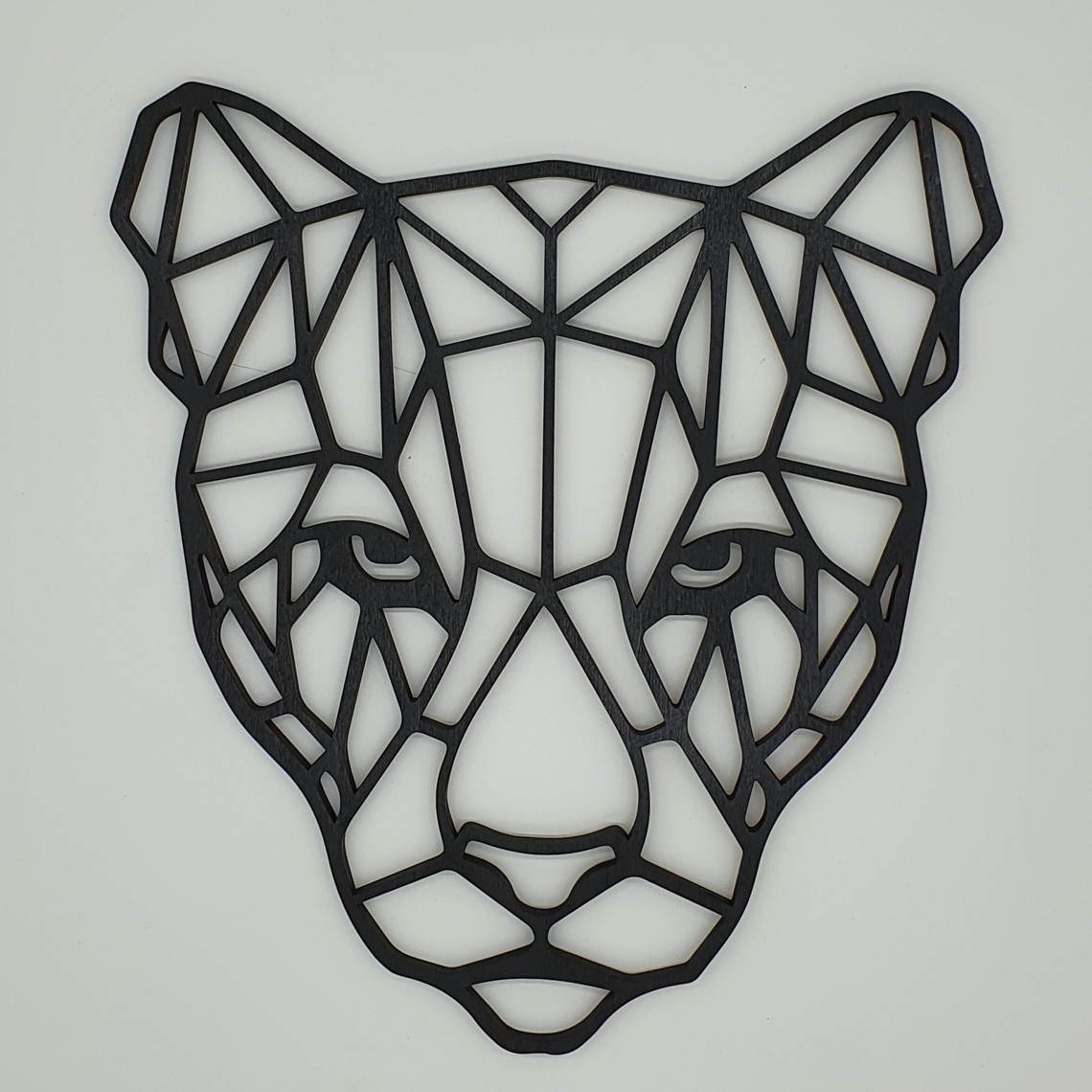 Laser Cut Puma Polygonal Wall Art Free Vector