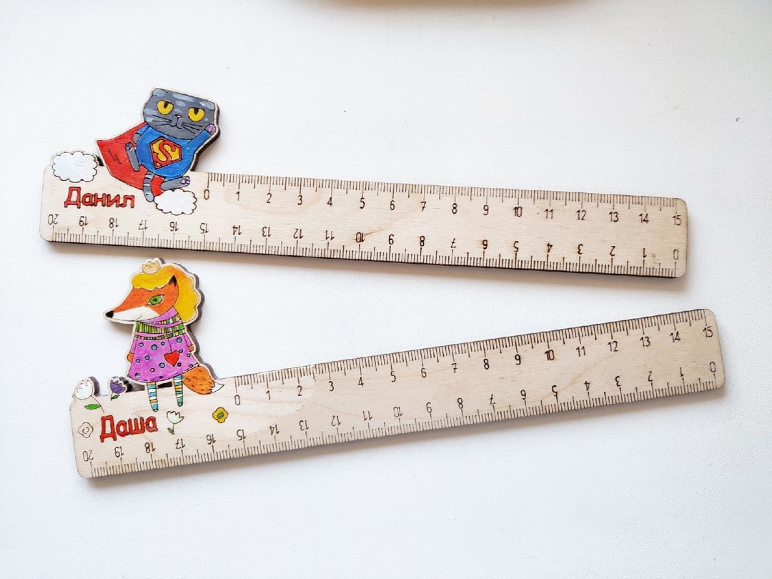Laser Cut Personalized Kids Rulers Free Vector cdr Download 
