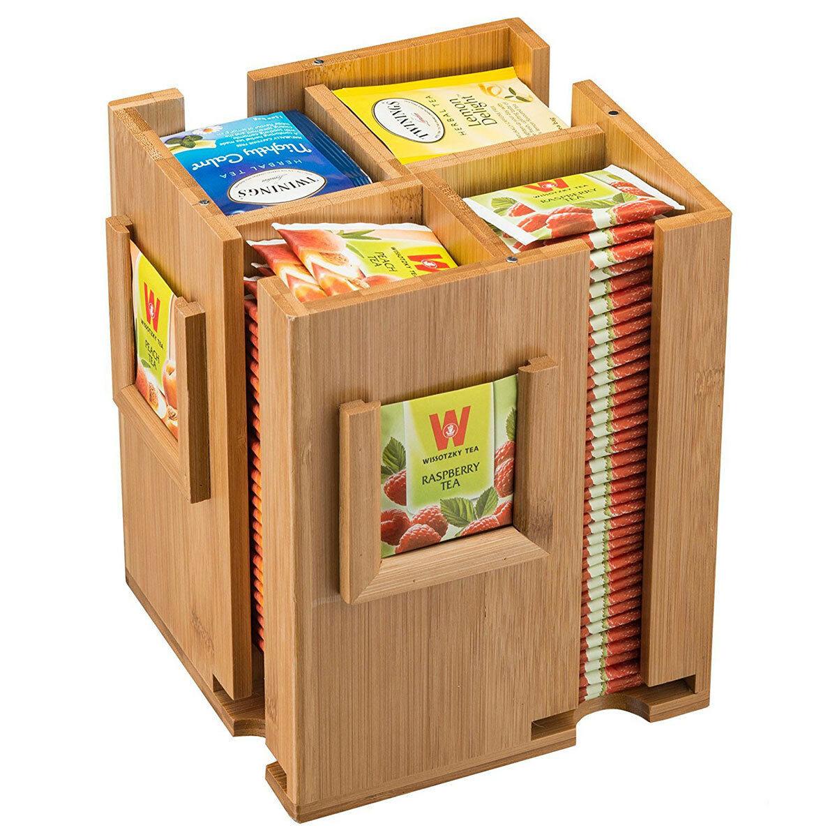 Laser Cut Tea Box Storage Sugar Bag Organizer Free Vector