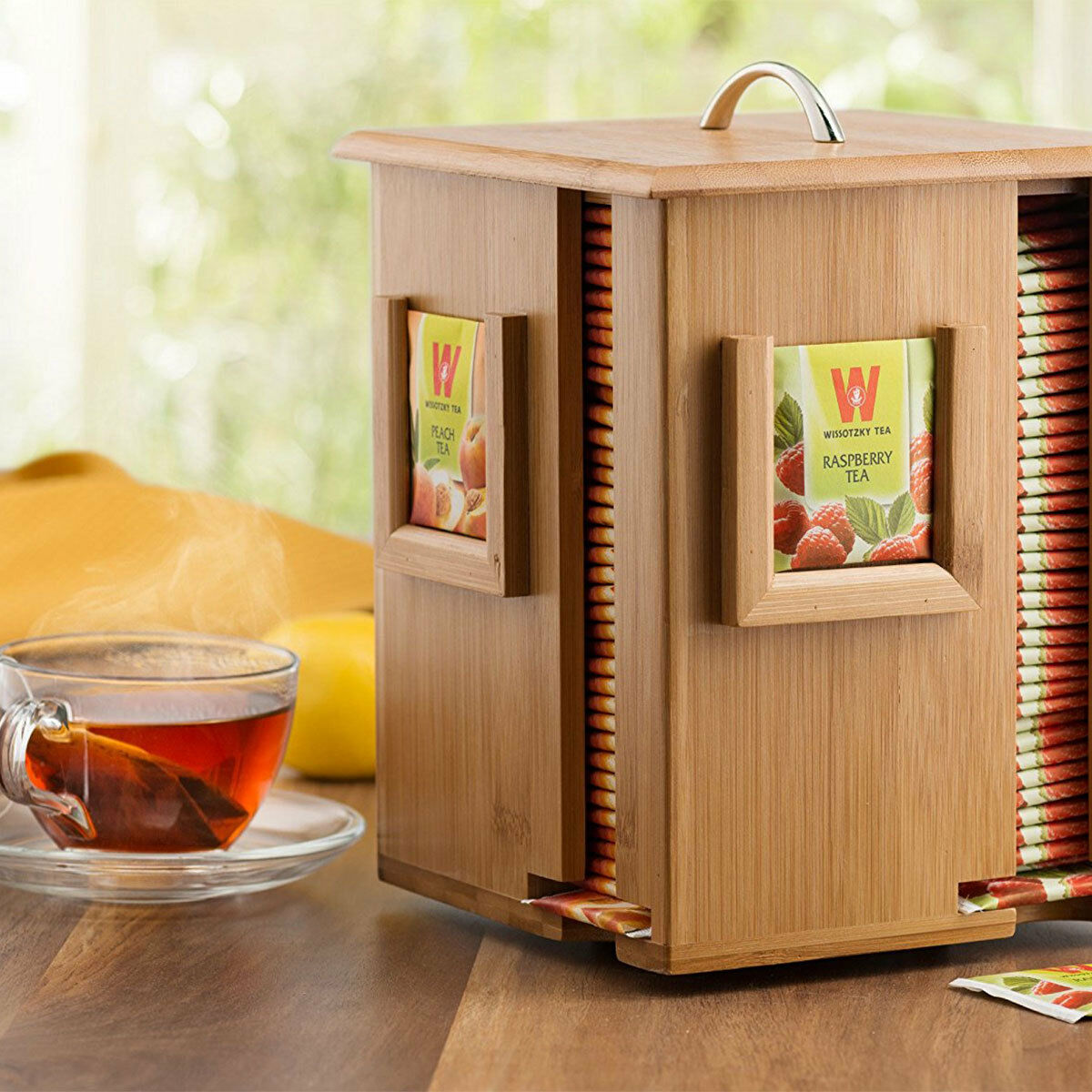 Laser Cut Tea Box Storage Sugar Bag Organizer Free Vector