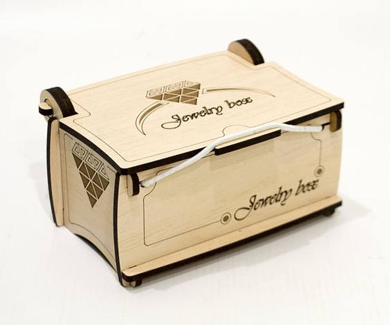 Laser Cut Wooden Jewelry Box With Lid Template Free Vector Cdr Download 