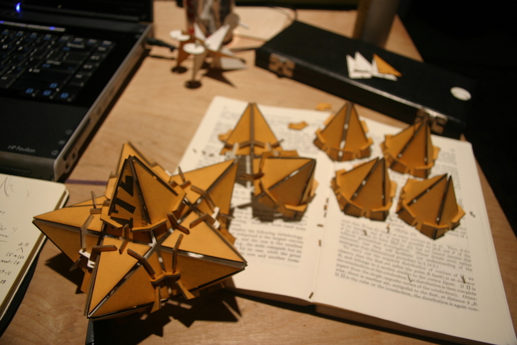 Laser Cut Stellated Dodecahedron Wooden DXF File