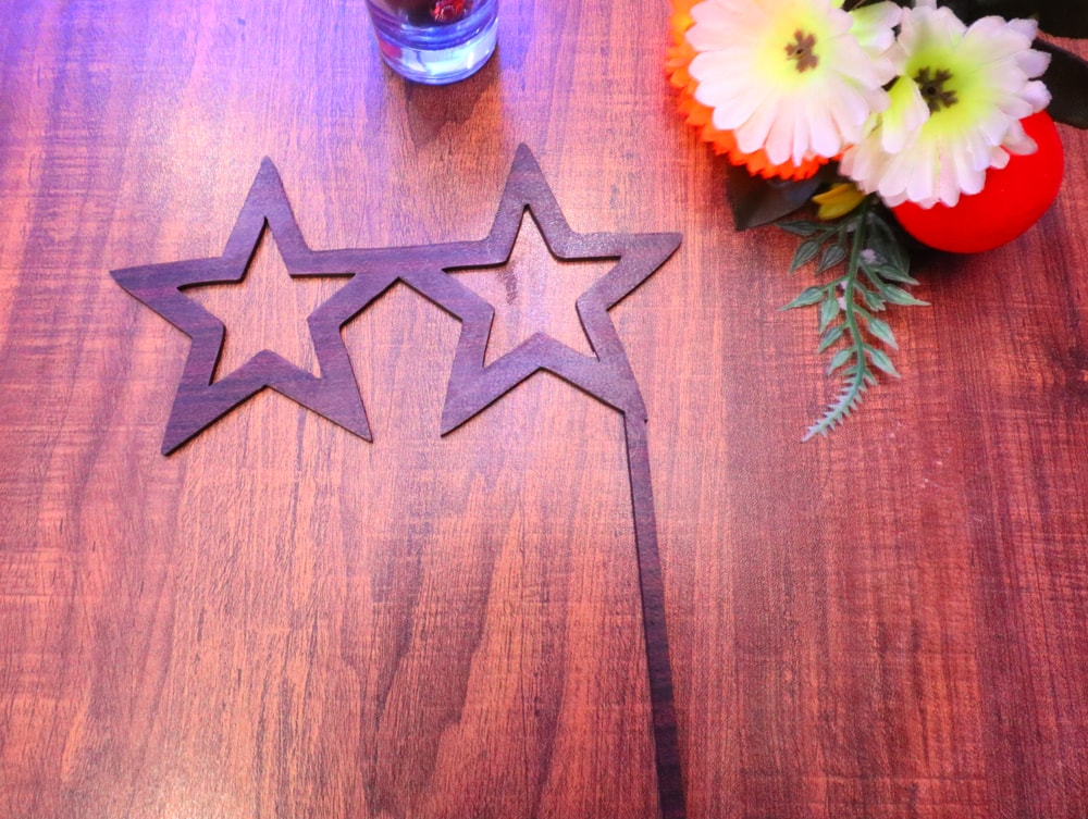 Laser Cut Star Glasses Party Decorations DXF File