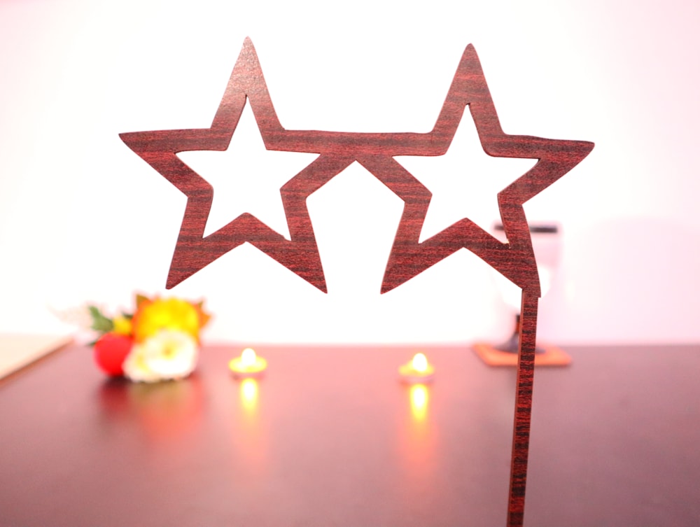 Laser Cut Star Glasses Party Decorations DXF File