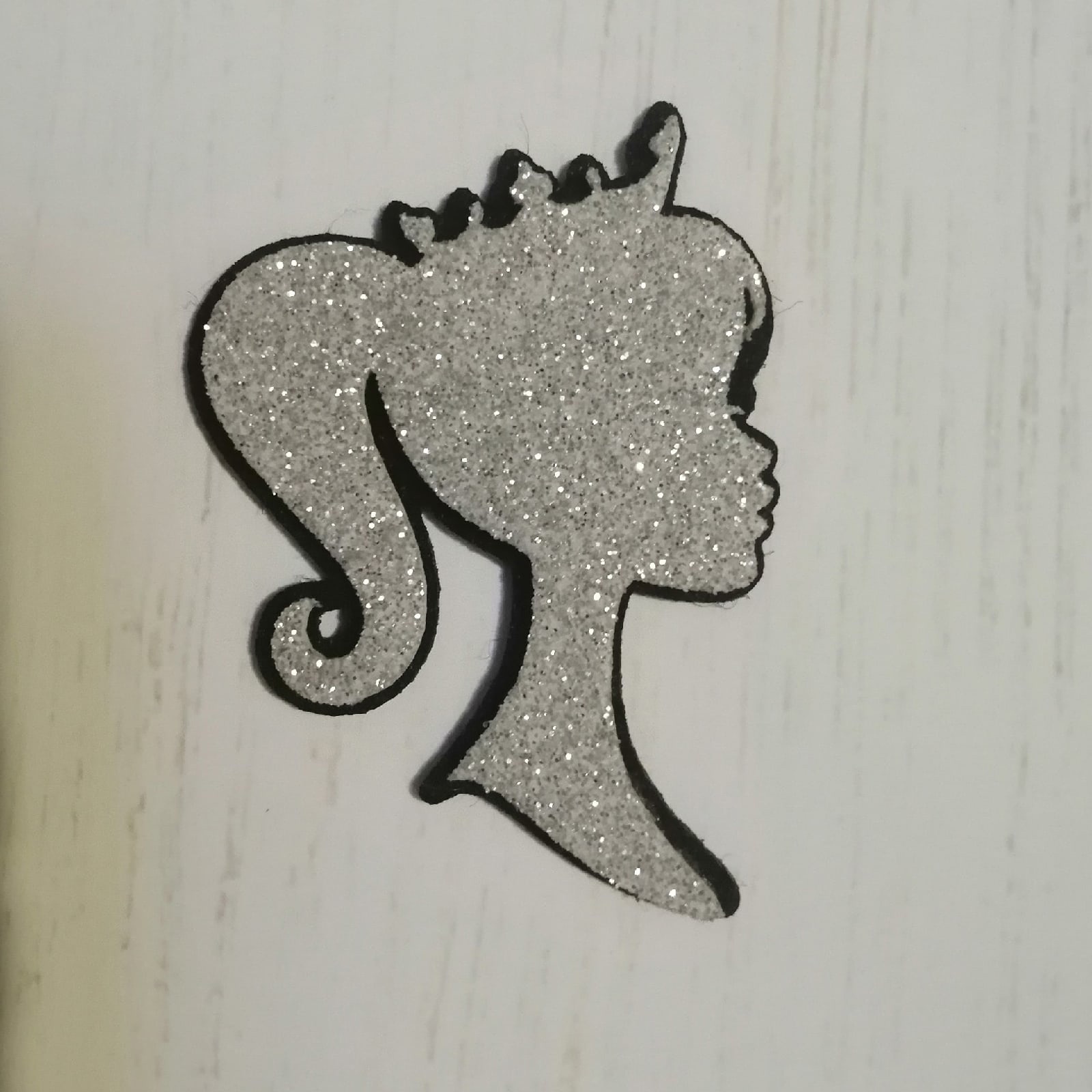 Laser Cut Princess With Crown Free Vector