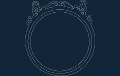 Round Frame dxf file
