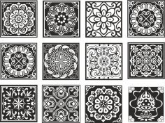 Chinese Design Patterns Vector Set Free Vector
