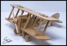 Biplane Plywood Model PDF File