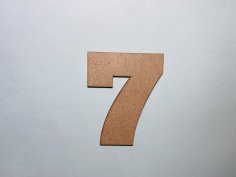 Laser Cut Wood Number 7 Cutout Number Seven Shape Free Vector