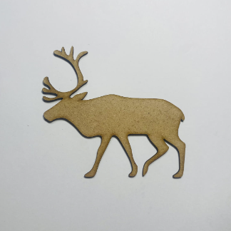 Laser Cut Wood Reindeer Cutout Reindeer Shape Free Vector