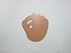 Laser Cut Baseball Mitt Shape Unfinished Wood Baseball Mitt Cutout Free Vector