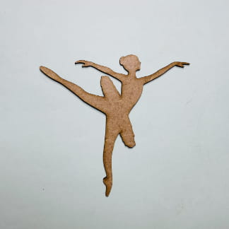 Laser Cut Ballerina Wooden Cutout Unfinished Craft Free Vector
