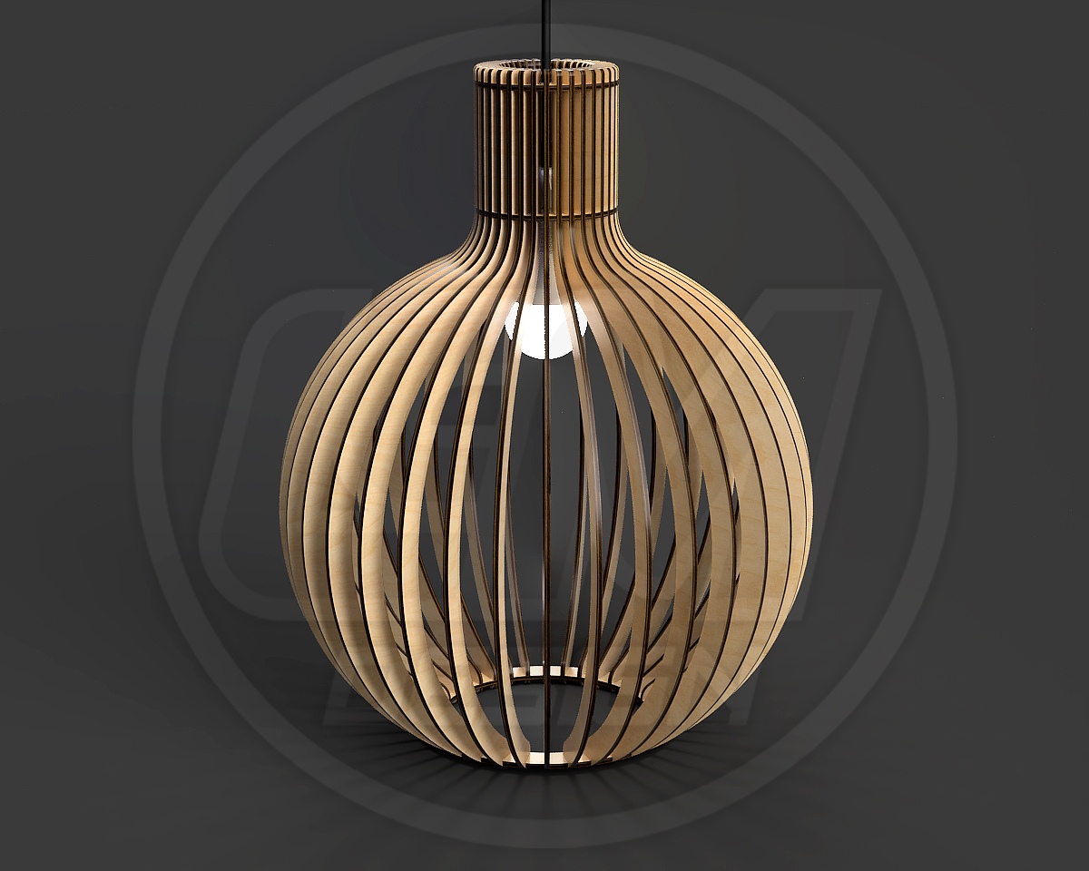 Wooden Lamp Laser Cut desk lamp lampshade 12 | 3D model