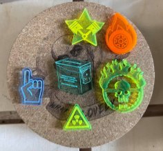 Laser Cut Gaslands Tokens SVG File