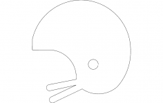 Helmet silhouette dxf File