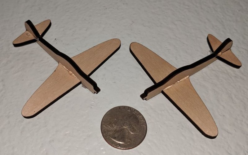 Laser Cut Japanese Zero DXF File Free Download - 3axis.co - 3D model önizlemesi