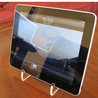 Laser Cut Simple iPad Stand Acrylic 6mm Free Vector