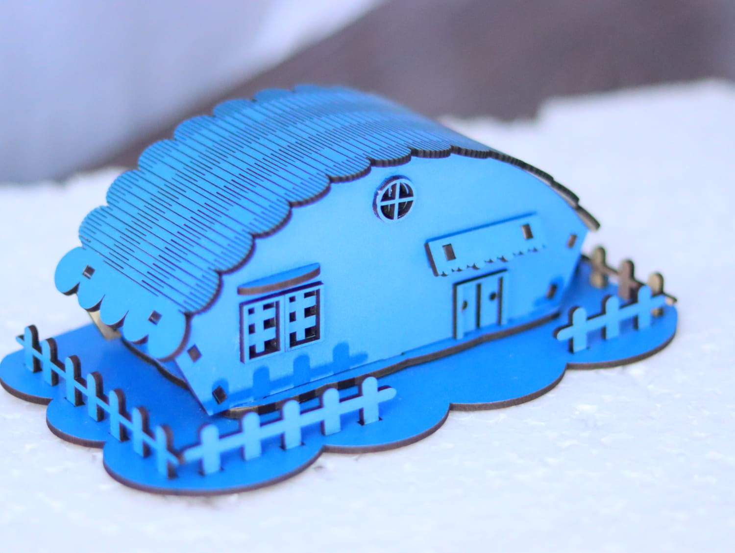 Laser Cut Wooden Toy House 3mm Free Vector