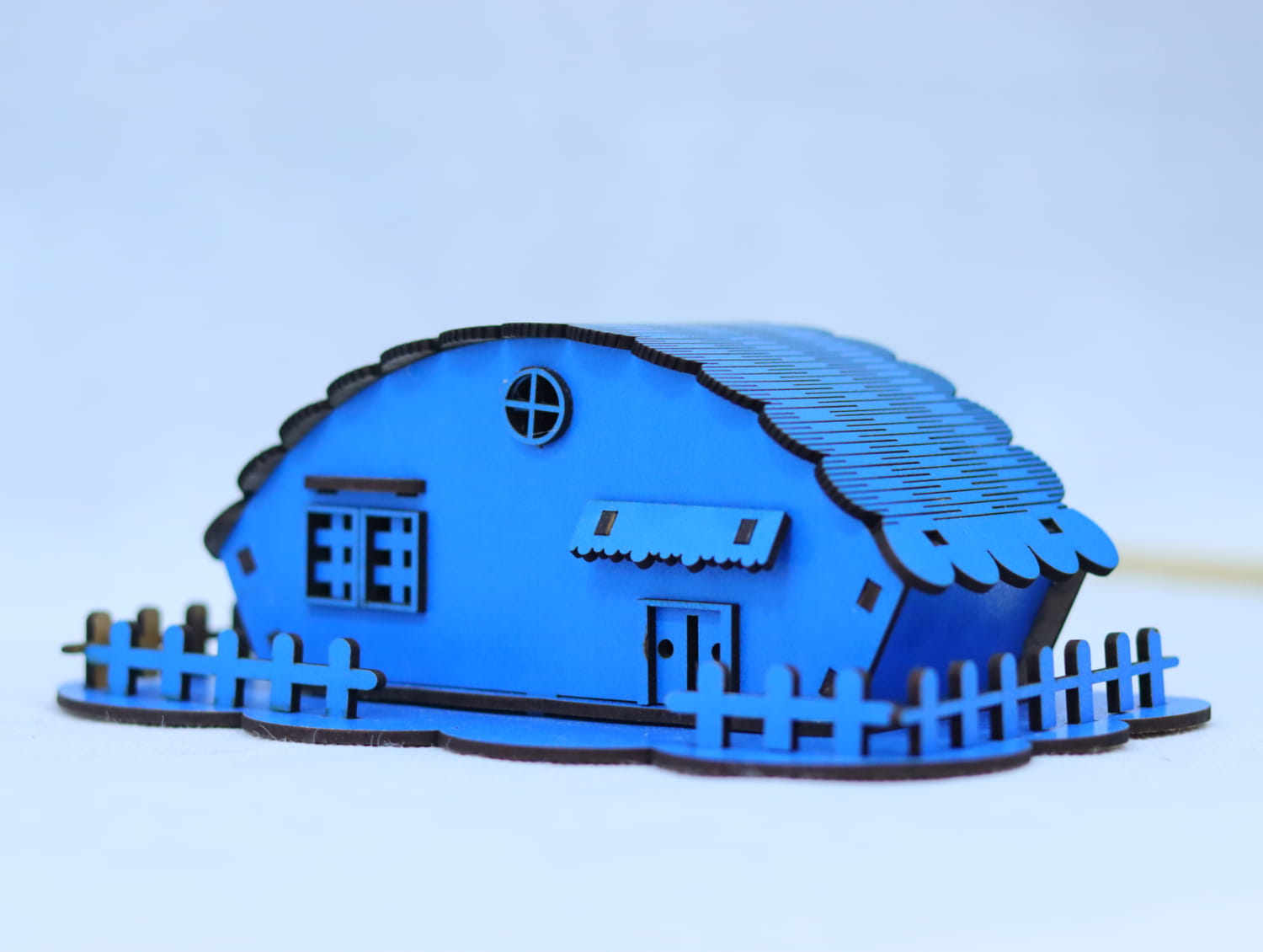 Laser Cut Wooden Toy House 3mm Free Vector