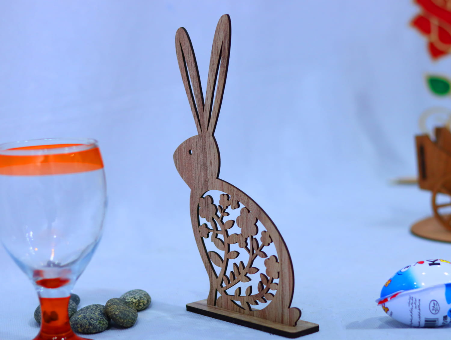 Laser Cut Easter Bunny 3mm Free Vector