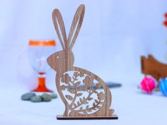 Laser Cut Easter Bunny 3mm Free Vector