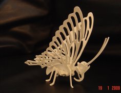 Laser Cutting Butterfly 3D Puzzle PDF File