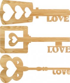 Heart Key Love Keys Free Vector