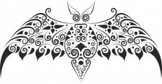 Bat Stencil Free Vector