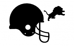 Lions Helmet 3d dxf File