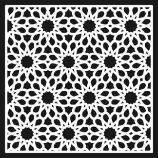 Decorative Islamic Patterns Jali Design For CNC Laser Cutting Free Vector