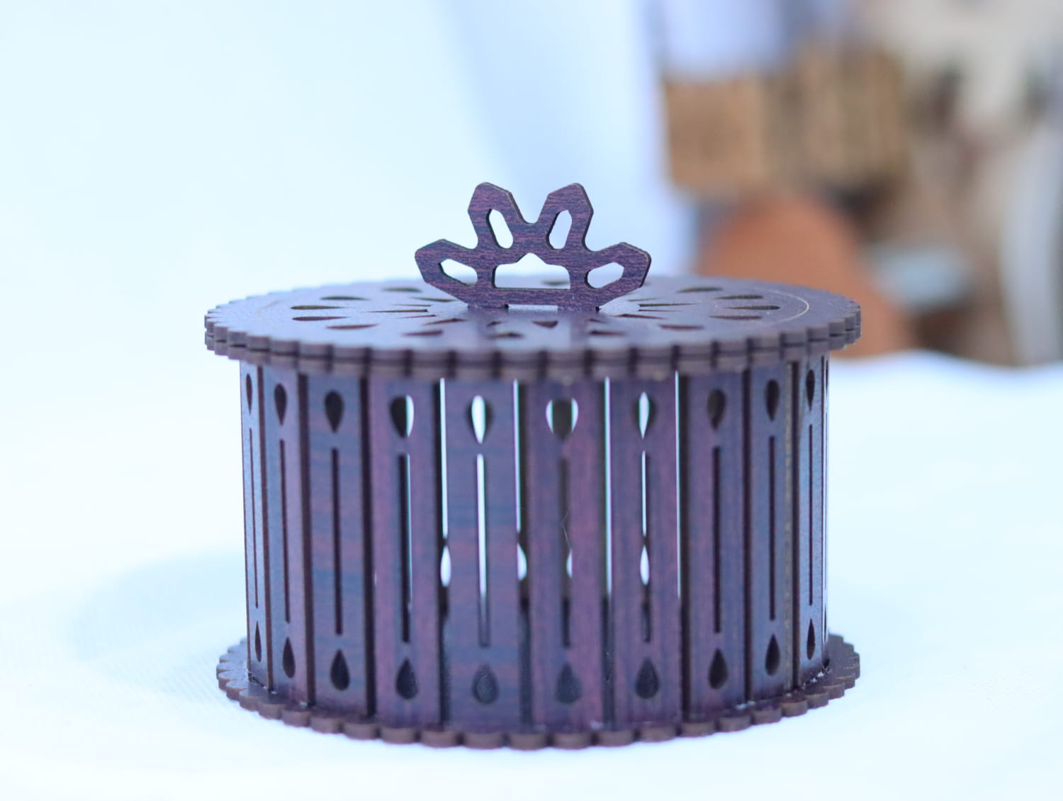 Laser Cut Wood Decorative Round Gift Box SVG DXF CDR AI PDF Free ...
