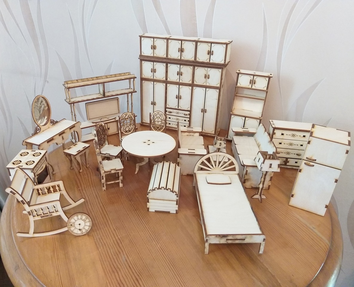 Laser cut barbie furniture new arrivals