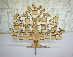 Laser Cut Tree Photo Frame Template Free Vector