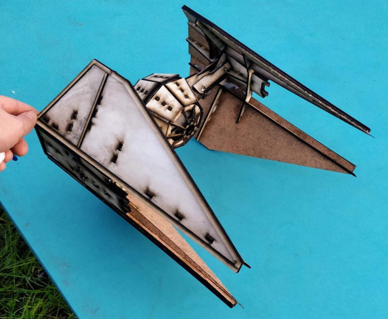 Laser Cut Tie Interceptor 3D Model DXF File Free Download - 3axis.co - 3D model önizlemesi