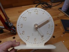 Laser Cut Kids Teaching Clock DXF File