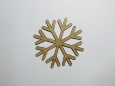 Laser Cut Snowflake Cutout Unfinished Wood Shape Craft Free Vector