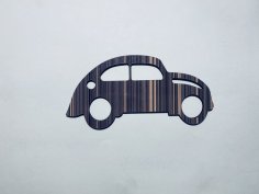 Laser Cut Unfinished Wood Car Shape Craft Embellishments Free Vector