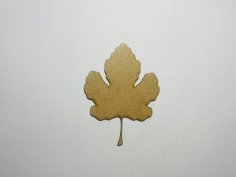 Laser Cut Wood Fig Leaf Cutout Fig Leaf Shape Unfinished Free Vector