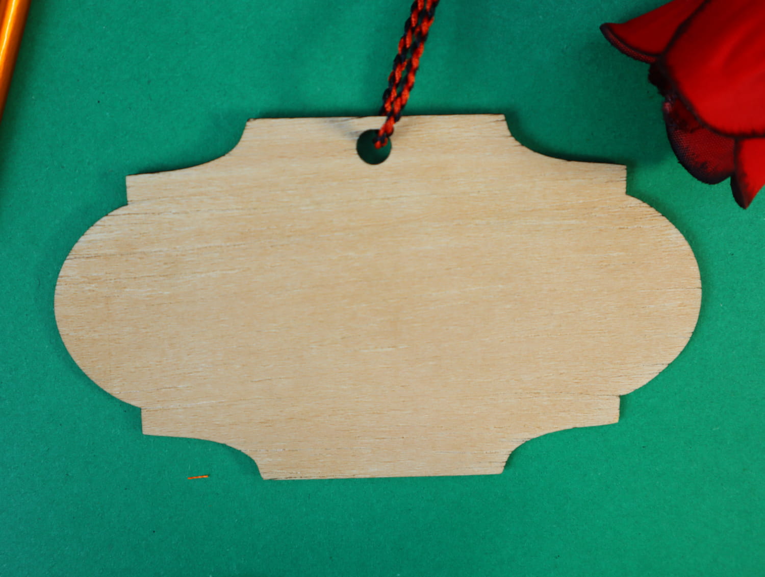 Laser Cut Wood Hanging Plaque Board Tag For Ornaments Tree Decorations Free Vector
