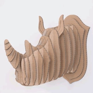Laser Cut Rhino Head Wall Mount Free Vector
