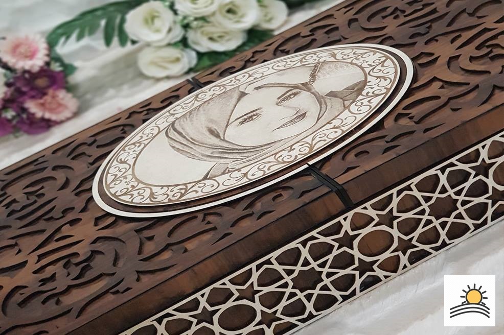 Laser Cut Personalized Chocolate Box Free Vector