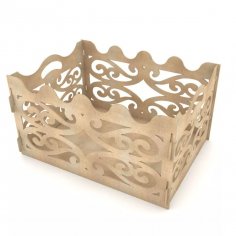 Gift Box For Party Laser Cut Free Vector